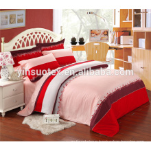 hot sale plain dyed pattern polyester filler bed cover set for babies